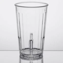 GET Enterprises GET 8808-1-CL Spektrum 8 Oz. Clear Customizable SAN Plastic Tumbler - 72/Case -Acopa shop 1009251