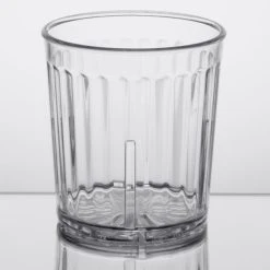 GET Enterprises GET 8809-1-CL Spektrum 9 Oz. Clear Customizable SAN Plastic Short Tumbler - 72/Case -Acopa shop 1009460