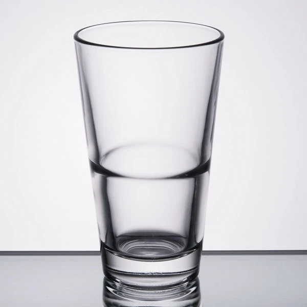 Libbey Restaurant Basics 14 Oz. Customizable Rim Tempered Stackable Mixing Glass - 24/Case 2 Libbey Restaurant Basics 14 Oz. Customizable Rim Tempered Stackable Mixing Glass - 24/Case - Image 2