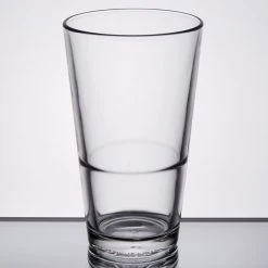 Alternative view of Libbey Restaurant Basics 16 Oz. Customizable Rim Tempered Stackable Mixing Glass / Pint Glass - 24/Case