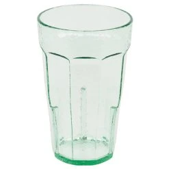 Alternative view of Cambro LT14427 Laguna 14 Oz. Spanish Green Customizable SAN Plastic Tumbler - 36/Case
