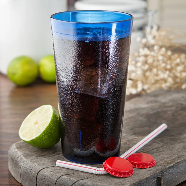 Carlisle 521647 Stackable 16 Oz. Royal Blue SAN Plastic Tumbler - 72/Case 1 Carlisle 521647 Stackable 16 Oz. Royal Blue SAN Plastic Tumbler - 72/Case