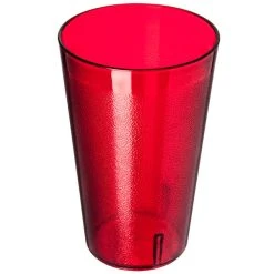 Carlisle 523210 Stackable 32 Oz. Ruby SAN Plastic Tall Tumbler - 24/Case -Acopa shop 1192114