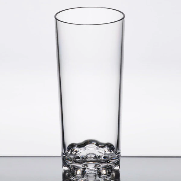 Thunder Group PLTHST014C 14 Oz. Plastic Heavy Base Classic Beverage Glass - Image 3
