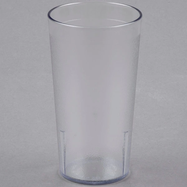 Cambro 1600P2152 Colorware 16.4 Oz. Clear Customizable SAN Plastic Tumbler - 24/Case 2 Cambro 1600P2152 Colorware 16.4 Oz. Clear Customizable SAN Plastic Tumbler - 24/Case - Image 2