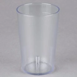 Alternative view of Cambro 800P152 Colorware 7.8 Oz. Clear Customizable SAN Plastic Tumbler - 72/Case