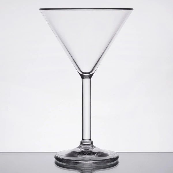 GET Enterprises GET SW-1407-1-SAN-CL 10 Oz. SAN Plastic Martini Glass - Image 2