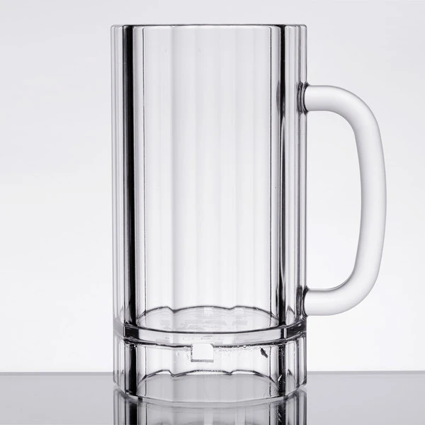 GET Enterprises GET 00087-PC-CL 20 Oz. Customizable Plastic Beer Mug - 12/Case 2 GET Enterprises GET 00087-PC-CL 20 Oz. Customizable Plastic Beer Mug - 12/Case - Image 2