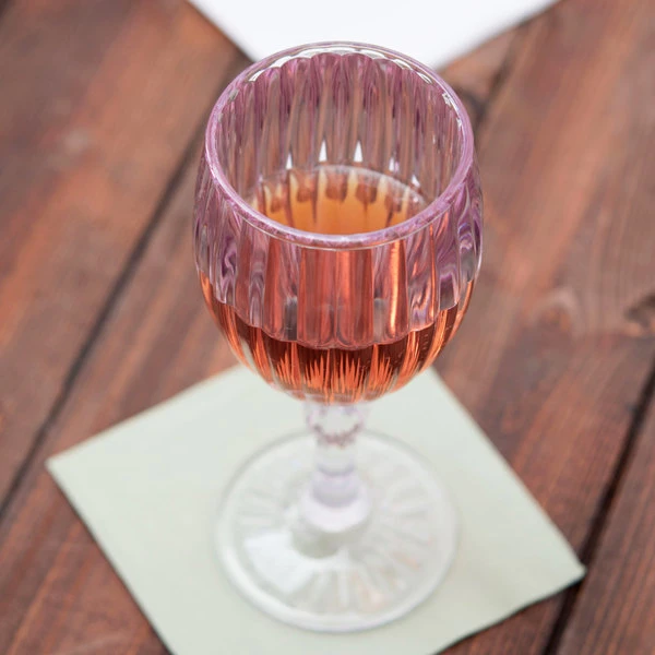 GET Enterprises GET SW-1422-1-SAN-CL 8 Oz. Customizable SAN Plastic Fluted Wine Glass - 24/Case 3 GET Enterprises GET SW-1422-1-SAN-CL 8 Oz. Customizable SAN Plastic Fluted Wine Glass - 24/Case - Image 3