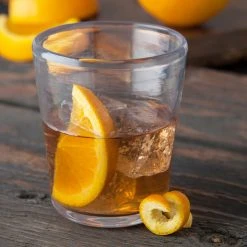 Carlisle MIN544007 Mingle 12 Oz. Clear Tritan Plastic Double Rocks / Old Fashioned Glass - 12/Case