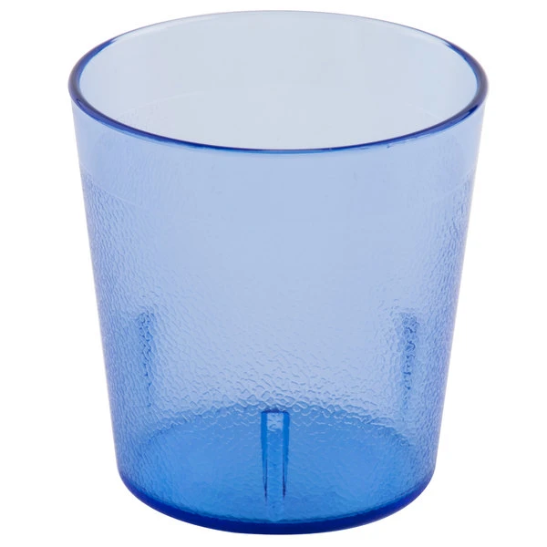 Cambro 900P401 Colorware 9.7 Oz. Slate Blue Customizable SAN Plastic Tumbler - 72/Case 2 Cambro 900P401 Colorware 9.7 Oz. Slate Blue Customizable SAN Plastic Tumbler - 72/Case - Image 2