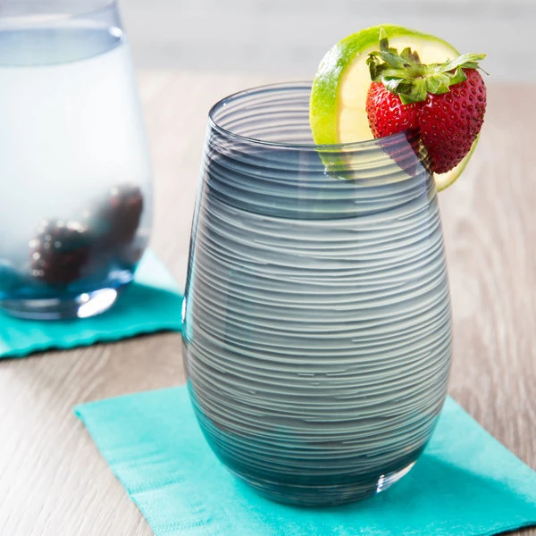 Stolzle S3527812T Twister 16.5 Oz. Smoky Grey Stemless Wine Glass / Tumbler - 6/Pack 1 Stolzle S3527812T Twister 16.5 Oz. Smoky Grey Stemless Wine Glass / Tumbler - 6/Pack
