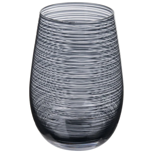 Stolzle S3527812T Twister 16.5 Oz. Smoky Grey Stemless Wine Glass / Tumbler - 6/Pack 2 Stolzle S3527812T Twister 16.5 Oz. Smoky Grey Stemless Wine Glass / Tumbler - 6/Pack - Image 2