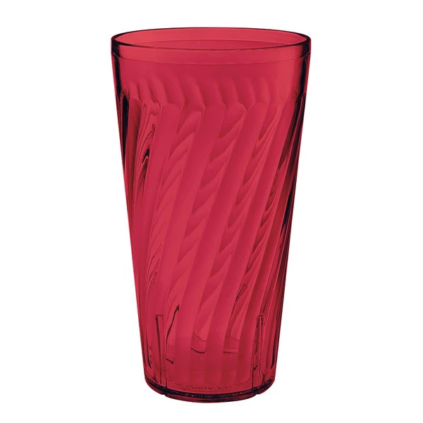 GET Enterprises GET 2232-1-R Tahiti 32 Oz. Red Customizable SAN Plastic Tumbler - 72/Case 1 GET Enterprises GET 2232-1-R Tahiti 32 Oz. Red Customizable SAN Plastic Tumbler - 72/Case