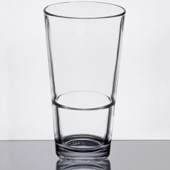 Alternative view of Libbey Restaurant Basics 17.25 Oz. Customizable Rim Tempered Stackable Mixing Glass - 24/Case