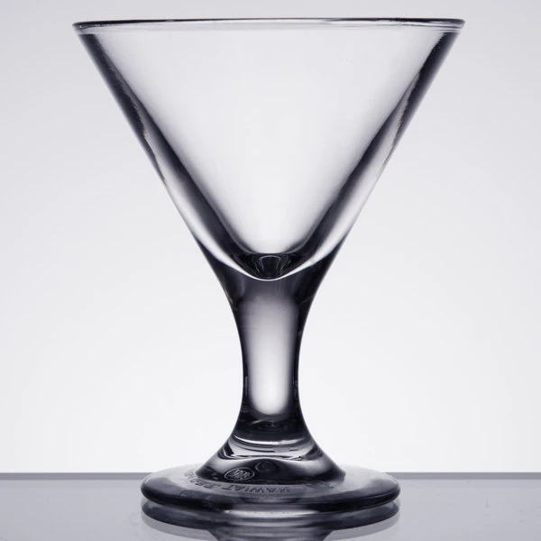 GET Enterprises GET SW-1430-1-CL 3 Oz. SAN Plastic Martini Glass 2 GET Enterprises GET SW-1430-1-CL 3 Oz. SAN Plastic Martini Glass - Image 2