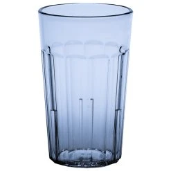 Cambro NT10401 Newport 10 Oz. Slate Blue Customizable SAN Plastic Tumbler - 36/Case
