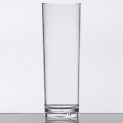 GET Enterprises GET H-14-1-SAN-CL Cheers 14 Oz. Customizable Clear SAN Plastic Tom Collins Glass 3 GET Enterprises GET H-14-1-SAN-CL Cheers 14 Oz. Customizable Clear SAN Plastic Tom Collins Glass -Acopa shop 1692048