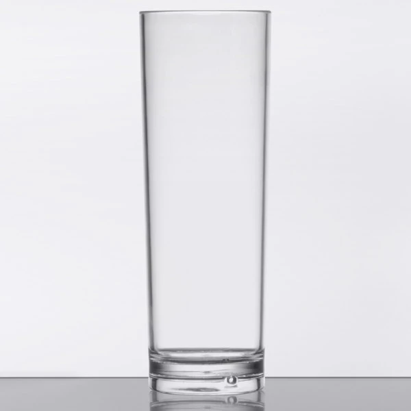 GET Enterprises GET H-14-1-SAN-CL Cheers 14 Oz. Customizable Clear SAN Plastic Tom Collins Glass 2 GET Enterprises GET H-14-1-SAN-CL Cheers 14 Oz. Customizable Clear SAN Plastic Tom Collins Glass - Image 2