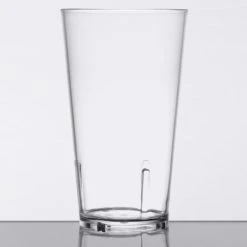 GET Enterprises GET S-16-1-CL 16 Oz. Customizable SAN Plastic Stackable Mixing / Pint Glass 3 GET Enterprises GET S-16-1-CL 16 Oz. Customizable SAN Plastic Stackable Mixing / Pint Glass -Acopa shop 1692646