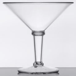 GET Enterprises GET SW-1419-1-SAN-CL 48 Oz. SAN Plastic Super Martini Glass 3 GET Enterprises GET SW-1419-1-SAN-CL 48 Oz. SAN Plastic Super Martini Glass -Acopa shop 1692697