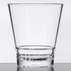 GET Enterprises GET S-11-CL Revo 12 Oz. Customizable SAN Plastic Stackable Double Rocks / Old Fashioned Glass - 24/Case 3 GET Enterprises GET S-11-CL Revo 12 Oz. Customizable SAN Plastic Stackable Double Rocks / Old Fashioned Glass - 24/Case -Acopa shop 1692733