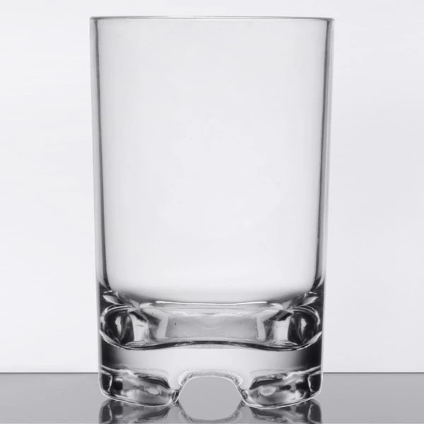 GET Enterprises GET SW-1424-1-SAN-CL Roc N' Roll 12 Oz. Customizable SAN Plastic Double Rocks / Old Fashioned Glass 2 GET Enterprises GET SW-1424-1-SAN-CL Roc N' Roll 12 Oz. Customizable SAN Plastic Double Rocks / Old Fashioned Glass - Image 2