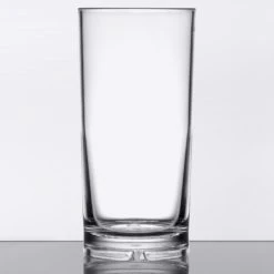 GET Enterprises GET H-9-1-SAN-CL Cheers 9 Oz. Customizable Clear SAN Plastic Highball Glass - 24/Case 4 GET Enterprises GET H-9-1-SAN-CL Cheers 9 Oz. Customizable Clear SAN Plastic Highball Glass - 24/Case -Acopa shop 1692795
