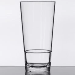 Alternative view of GET Enterprises GET S-18-CL Revo 20 Oz. Customizable SAN Plastic Stackable Mixing Glass - 24/Case