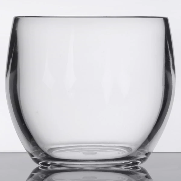 GET Enterprises GET SW-1460-CL 8 Oz. Customizable SAN Plastic Stemless Wine Glass - 24/Case 2 GET Enterprises GET SW-1460-CL 8 Oz. Customizable SAN Plastic Stemless Wine Glass - 24/Case - Image 2