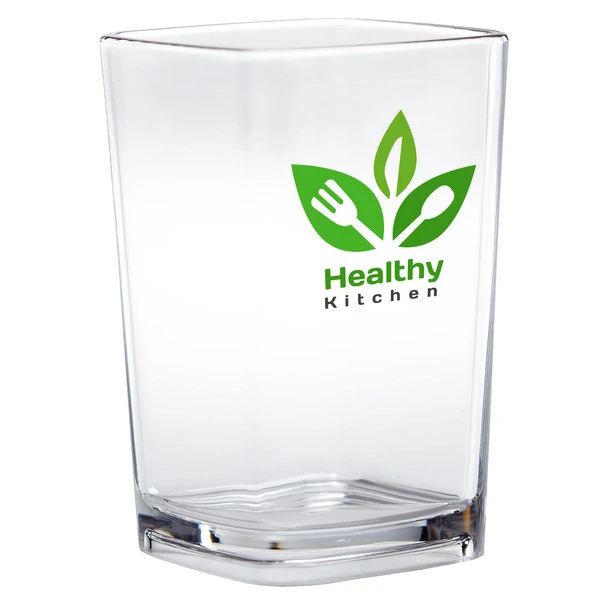 Cambro DG3CW Aliso 3.4 Oz. Customizable Plastic Square Shot Glass / Dessert Glass - 72/Case 4 Cambro DG3CW Aliso 3.4 Oz. Customizable Plastic Square Shot Glass / Dessert Glass - 72/Case - Image 4