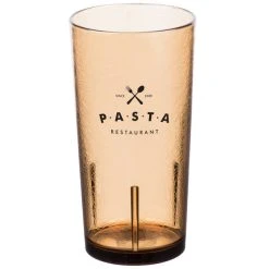 Cambro D24609 Del Mar 24 Oz. Light Amber Customizable SAN Plastic Tumbler - 36/Case 7 Cambro D24609 Del Mar 24 Oz. Light Amber Customizable SAN Plastic Tumbler - 36/Case -Acopa shop 1700100