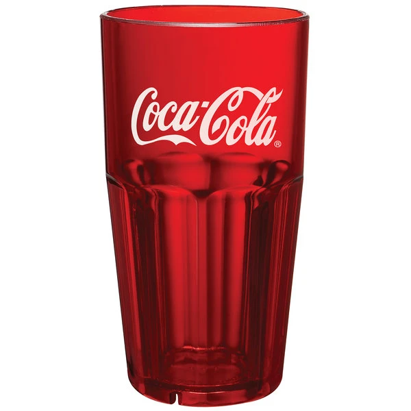 GET Enterprises GET 9922-RC Bahama 22 Oz. Red Coca-Cola® SAN Plastic Tumbler - 72/Case 1 GET Enterprises GET 9922-RC Bahama 22 Oz. Red Coca-Cola® SAN Plastic Tumbler - 72/Case