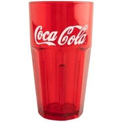 GET Enterprises GET 9916-RC Bahama 16 Oz. Red Coca-Cola® SAN Plastic Tumbler - 72/Case