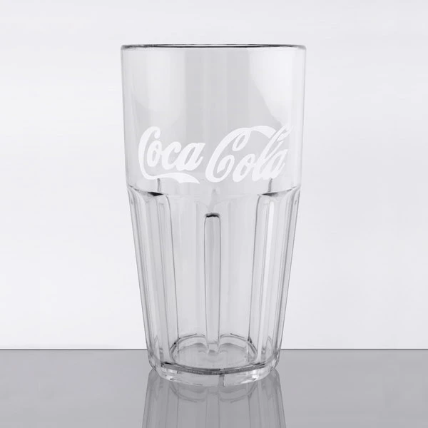 GET Enterprises GET 9922-CC Bahama 22 Oz. Clear Coca-Cola® SAN Plastic Tumbler - 72/Case 1 GET Enterprises GET 9922-CC Bahama 22 Oz. Clear Coca-Cola® SAN Plastic Tumbler - 72/Case