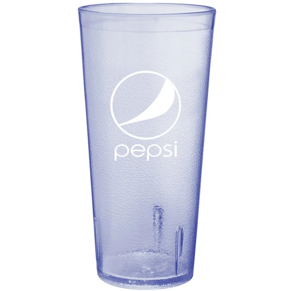 GET Enterprises GET 6624-BP 24 Oz. Blue Pepsi® SAN Plastic Pebbled Tumbler - 72/Case 1 GET Enterprises GET 6624-BP 24 Oz. Blue Pepsi® SAN Plastic Pebbled Tumbler - 72/Case