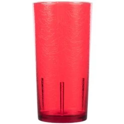 Alternative view of Cambro D24156 Del Mar 24 Oz. Ruby Red Customizable SAN Plastic Tumbler - 36/Case