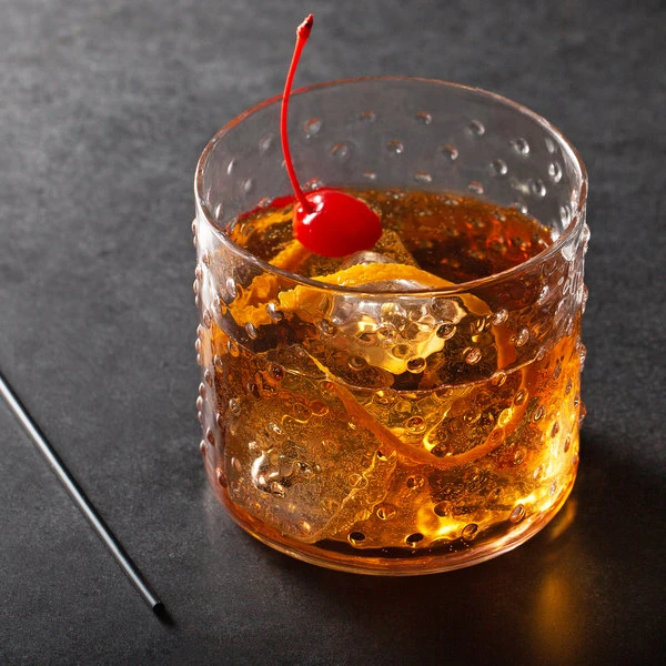 Acopa 12.5 Oz. Hobnail Style Double Rocks Glass / Tumbler - 12/Case - Image 3