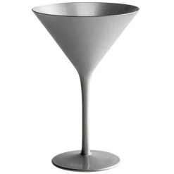 Alternative view of Stolzle 1400025T/2584 Glisten 8.5 Oz. Silver Martini Glass - 6/Case
