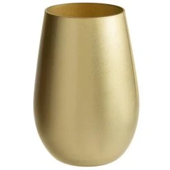 Alternative view of Stolzle 3520012T/2583 Glisten 16.5 Oz. Gold Stemless Wine Glass / Tumbler - 6/Case