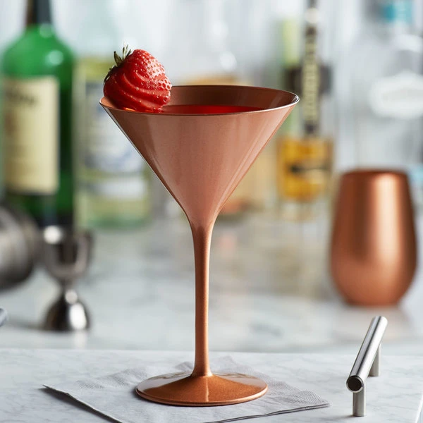 Stolzle 1400025T/2585 Glisten 8.5 Oz. Copper Martini Glass - 6/Case 1 Stolzle 1400025T/2585 Glisten 8.5 Oz. Copper Martini Glass - 6/Case