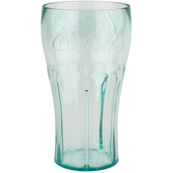 GET Enterprises GET 1122-JC Bell 22 Oz. Jade Coca-Cola® SAN Plastic Soda Glass - 72/Case 1 GET Enterprises GET 1122-JC Bell 22 Oz. Jade Coca-Cola® SAN Plastic Soda Glass - 72/Case