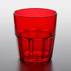 Alternative view of GET Enterprises GET 9909-1-R Bahama 9 Oz. Red Customizable SAN Plastic Tumbler - 72/Case