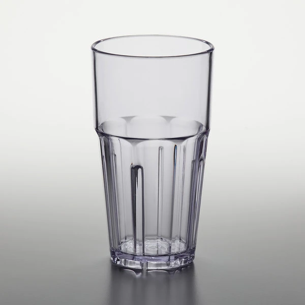 GET Enterprises GET 9916-1-CL Bahama 16 Oz. Clear Customizable SAN Plastic Tumbler - 24/Pack 2 GET Enterprises GET 9916-1-CL Bahama 16 Oz. Clear Customizable SAN Plastic Tumbler - 24/Pack - Image 2