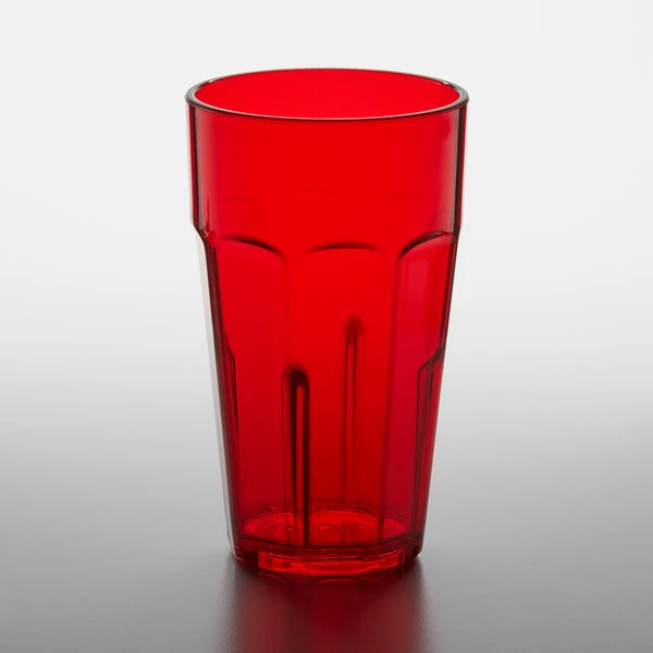 GET Enterprises GET 9920-1-R Bahama 20 Oz. Red Customizable SAN Plastic Tumbler - 72/Case 2 GET Enterprises GET 9920-1-R Bahama 20 Oz. Red Customizable SAN Plastic Tumbler - 72/Case - Image 2