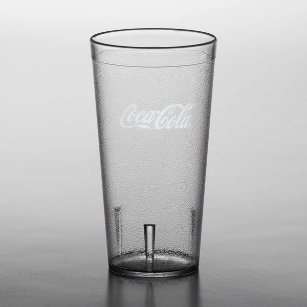 Carlisle 52203550A Stackable 20 Oz. Clear Coca-Cola® SAN Plastic Tumbler - 72/Case 2 Carlisle 52203550A Stackable 20 Oz. Clear Coca-Cola® SAN Plastic Tumbler - 72/Case - Image 2