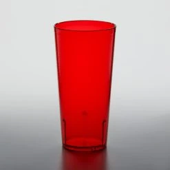 GET Enterprises GET 6624-1-R 24 Oz. Red Customizable SAN Plastic Pebbled Tumbler - 72/Case 3 GET Enterprises GET 6624-1-R 24 Oz. Red Customizable SAN Plastic Pebbled Tumbler - 72/Case -Acopa shop 1852612