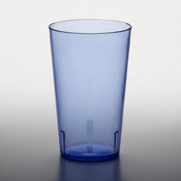 GET Enterprises GET 5032-1-BL 32 Oz. Blue Customizable SAN Plastic Pebbled Tumbler - 48/Case 2 GET Enterprises GET 5032-1-BL 32 Oz. Blue Customizable SAN Plastic Pebbled Tumbler - 48/Case - Image 2