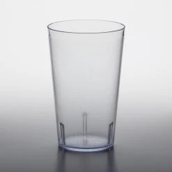 Alternative view of GET Enterprises GET 5032-1-CL 32 Oz. Clear Customizable SAN Plastic Pebbled Tumbler - 48/Case