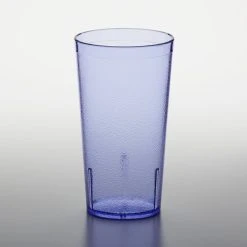 GET Enterprises GET 6616-1-BL 16 Oz. Blue Customizable SAN Plastic Pebbled Tumbler - 72/Case 3 GET Enterprises GET 6616-1-BL 16 Oz. Blue Customizable SAN Plastic Pebbled Tumbler - 72/Case -Acopa shop 1852967